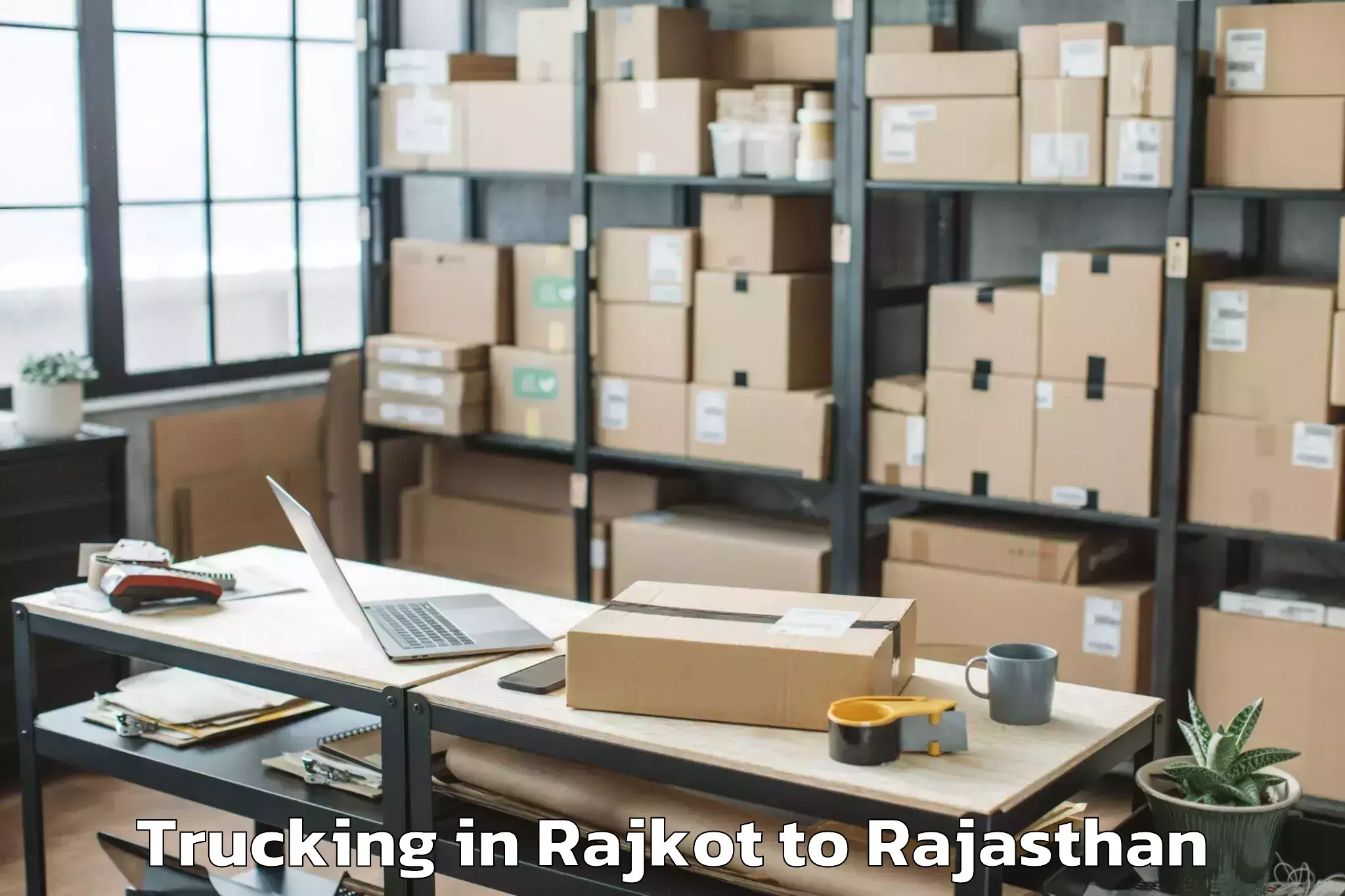 Book Rajkot to Bandikui Trucking